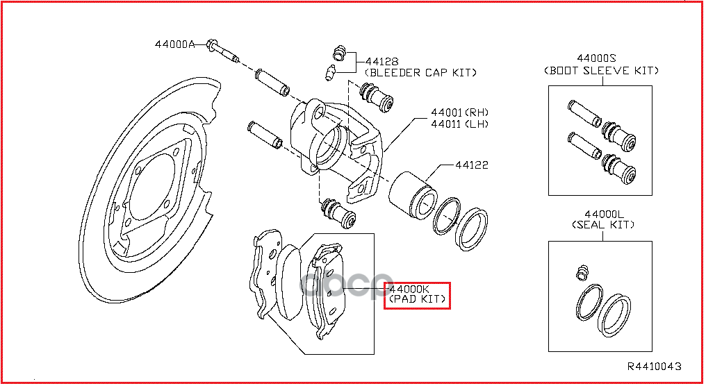 Колодки тормозные дисковые NISSAN арт. D40609FE0A