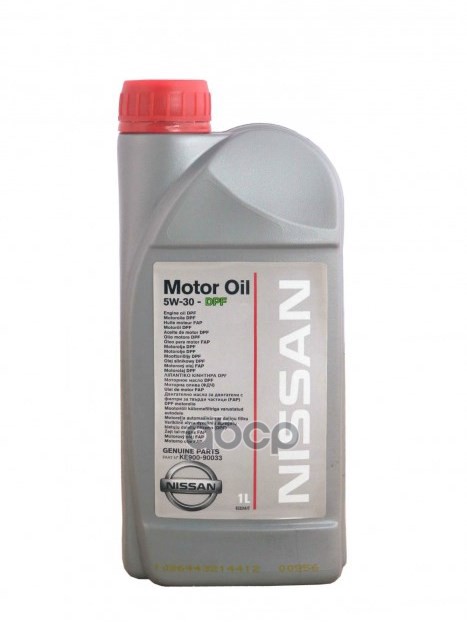 NISSAN Масло моторное синтетическое Motor Oil DPF 5W-30, 1л KE900-90033 (KE90090033R)