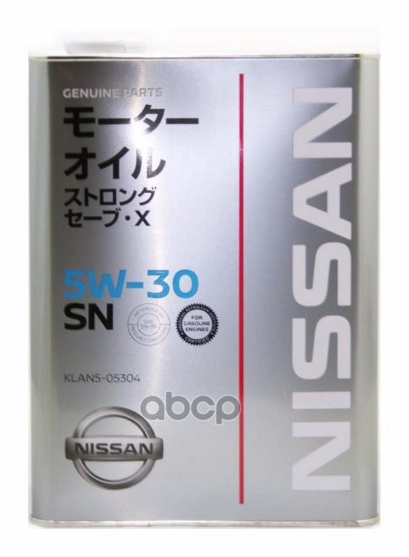 NISSAN Масло моторное NISSAN Strong Save X SN 5W-30 4л KLAN5-05304