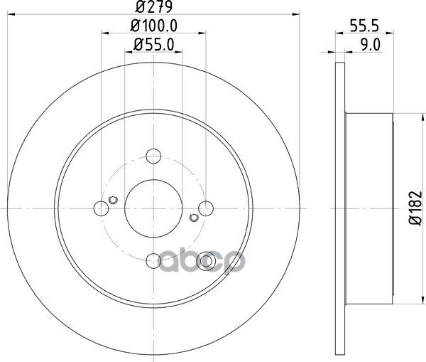 Диск Тормозной | Зад | NISSHINBO арт. ND1002K
