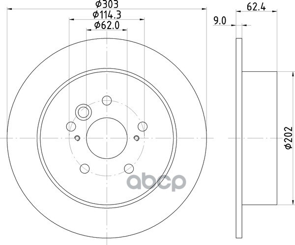 Диск Тормозной | Зад | NISSHINBO арт. ND1004K