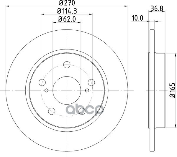 Диск Тормозной | Зад | NISSHINBO арт. ND1007K