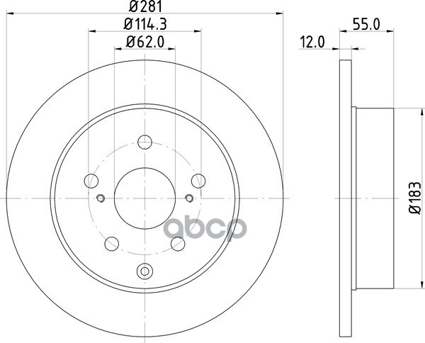 Диск Тормозной | Зад | NISSHINBO арт. ND1013K