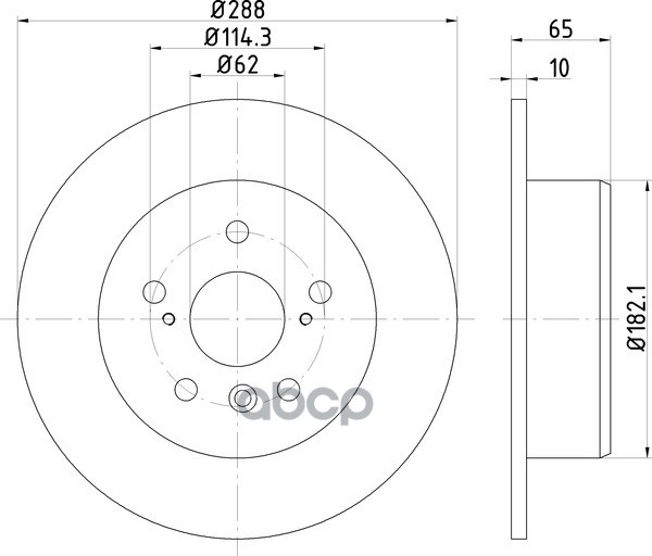 Диск Тормозной | Зад | NISSHINBO арт. ND1014K