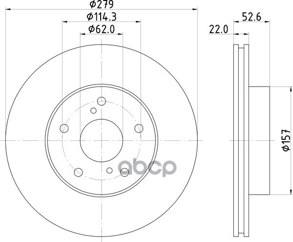 Диск Тормозной | Перед | NISSHINBO арт. ND1070K