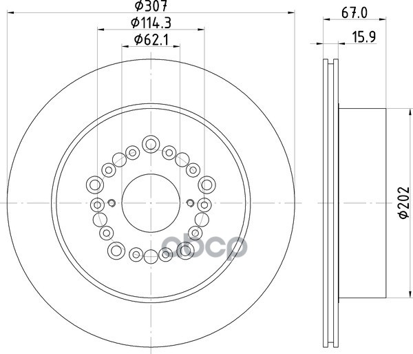 Диск Тормозной | Зад | NISSHINBO арт. ND1080K