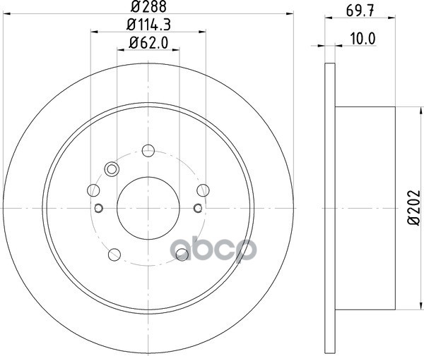 Диск Тормозной | Зад | NISSHINBO арт. ND1089K