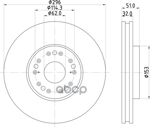 Диск Тормозной | Перед | NISSHINBO арт. ND1115K