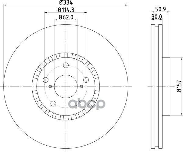 Диск Тормозной | Перед Прав | NISSHINBO арт. ND1131K
