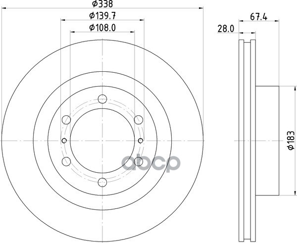 Диск Тормозной | Перед | NISSHINBO арт. ND1134K
