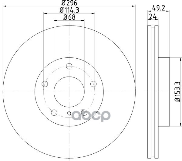 Диск Тормозной | Перед | NISSHINBO арт. ND2010K