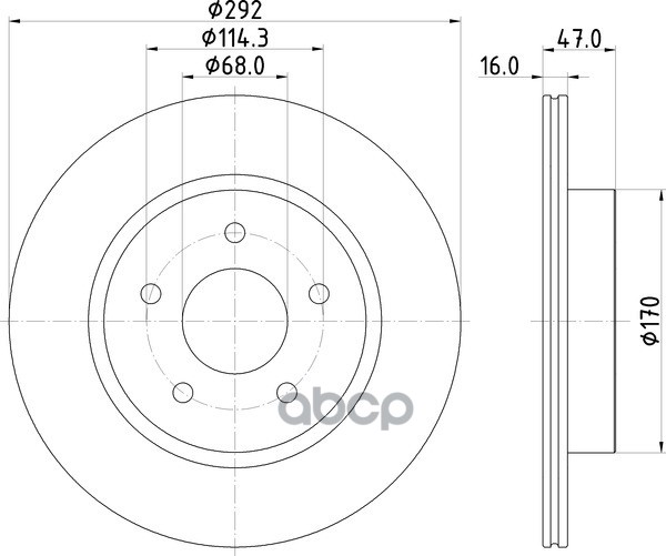 Диск Тормозной | Зад | NISSHINBO арт. ND2066K