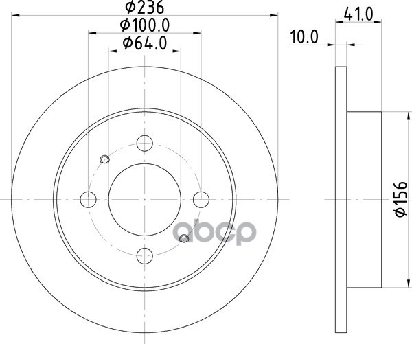 Диск Тормозной | Зад | NISSHINBO арт. ND3036