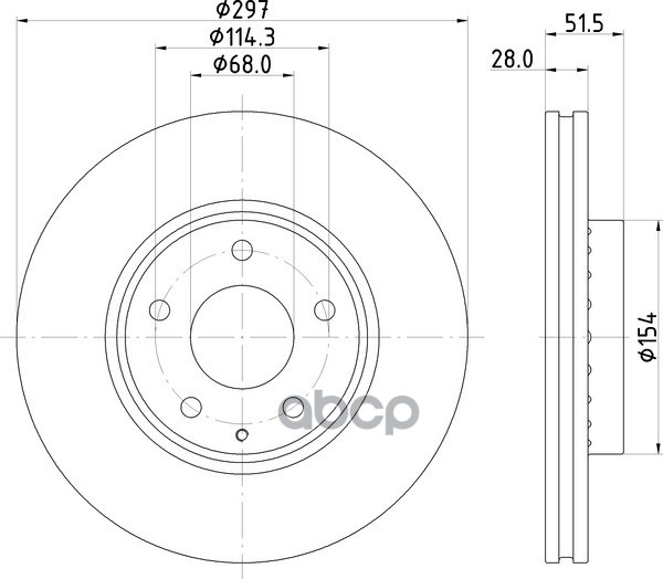 Диск Тормозной | Перед | NISSHINBO арт. ND5023K