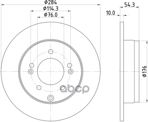 Диск Тормозной | Зад | NISSHINBO арт. ND6003K