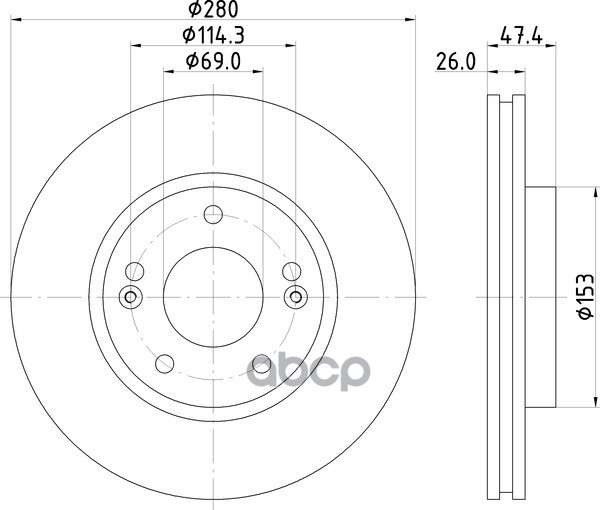 Диск Тормозной | Перед | NISSHINBO арт. ND6032K