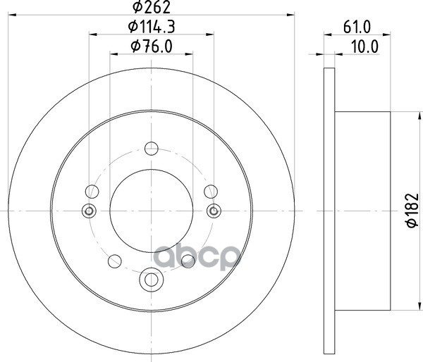 Диск Тормозной | Зад | NISSHINBO арт. ND6057K
