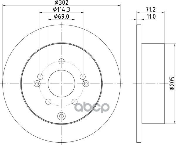 Диск Тормозной | Зад | NISSHINBO арт. ND6062K