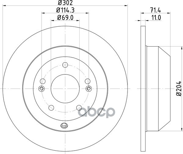 Диск Тормозной | Зад | NISSHINBO арт. ND6066K