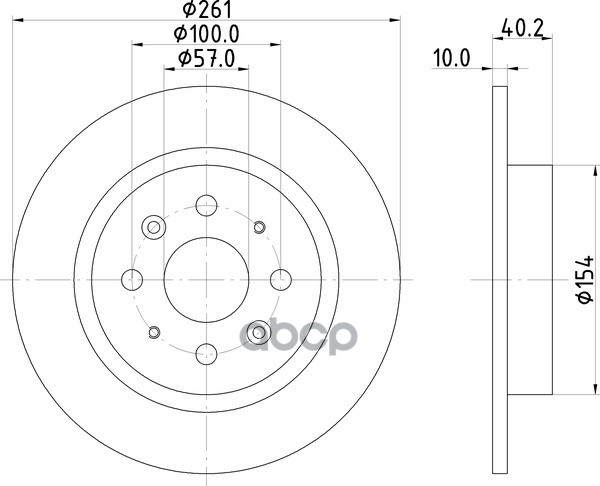 Диск Тормозной | Зад | NISSHINBO арт. ND6072