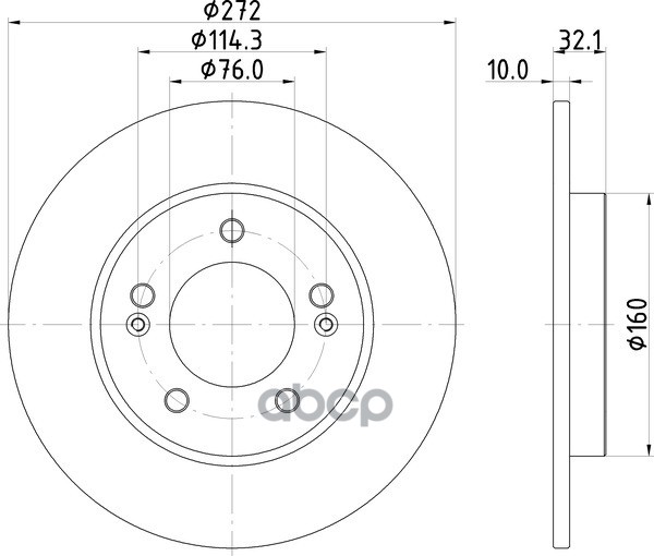 Диск Тормозной | Зад | NISSHINBO арт. ND6102K