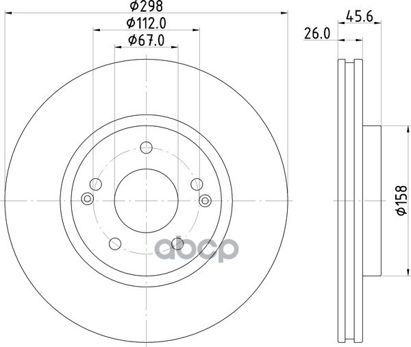 Диск Тормозной | Перед | NISSHINBO арт. ND6107K
