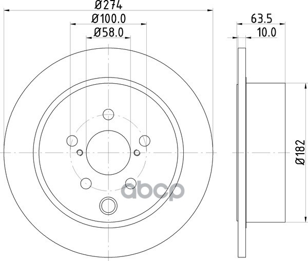Диск Тормозной | Зад | NISSHINBO арт. ND7009K