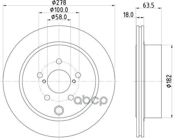 Диск Тормозной | Зад | NISSHINBO арт. ND7010K