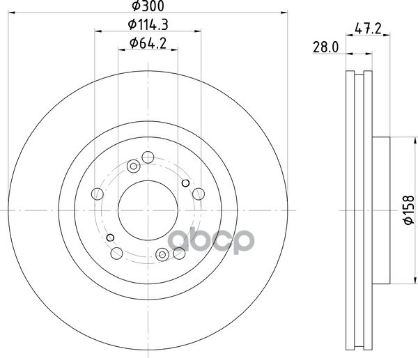 Диск Тормозной | Перед | NISSHINBO арт. ND8014K