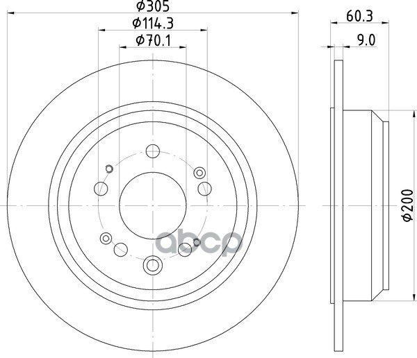 Диск Тормозной | Зад | NISSHINBO арт. ND8035K