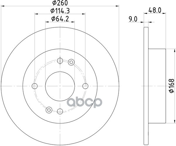 Диск Тормозной | Зад | NISSHINBO арт. ND8052