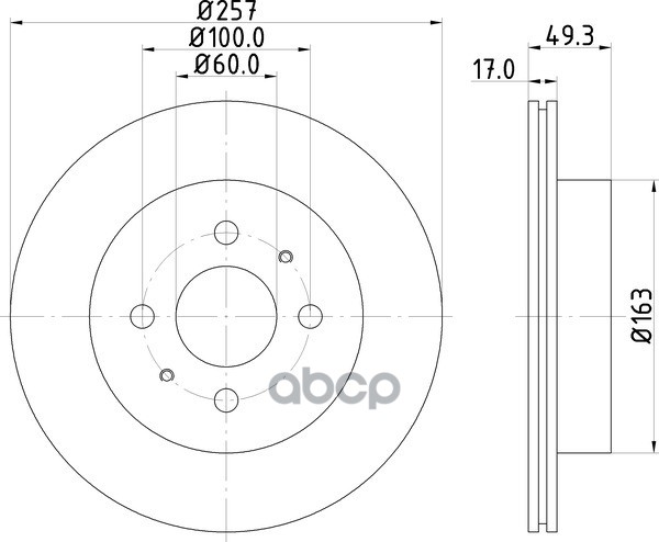 Диск Тормозной | Перед | NISSHINBO арт. ND9005K