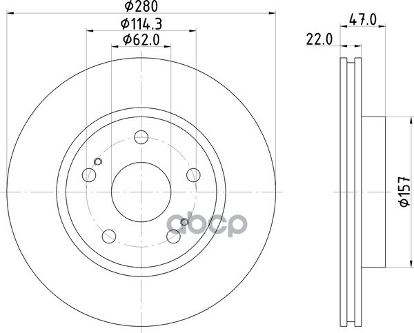 Диск Тормозной | Перед | NISSHINBO арт. ND9010K