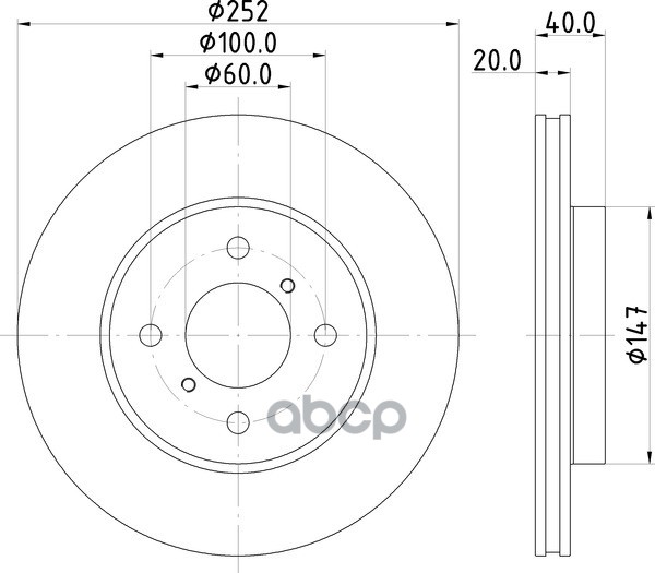 Диск Тормозной | Перед | NISSHINBO арт. ND9020