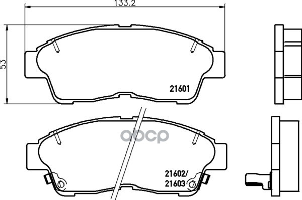 Колодки Тормозные Дисковые | Перед | (Pf-1322) NISSHINBO арт. NP1000