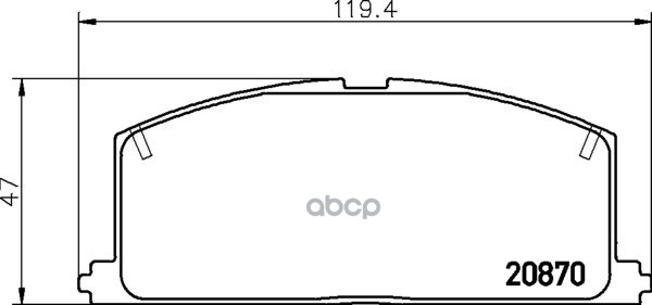 Колодки Тормозные Дисковые | Перед | (Pf-1077C) NISSHINBO арт. NP1001