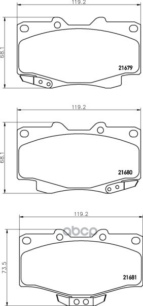 Колодки Тормозные Дисковые Strong Ceramic | Перед | NISSHINBO арт. NP1003SC