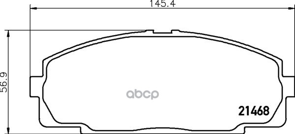 Колодки Тормозные Дисковые | Перед | (Pf-1144) NISSHINBO арт. NP1004