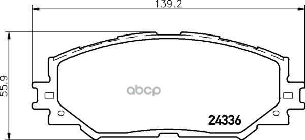 Колодки тормозные дисковые передн.HS (ANF10)  TREZIA  ALLION II (_T26_)  AURIS (_E15_)  COROLLA Esta NISSHINBO арт. np1019