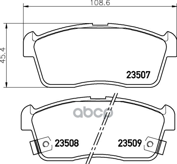 Колодки Тормозные Дисковые | Перед | (Pf-9443) NISSHINBO арт. NP1023