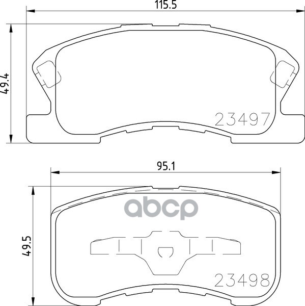 Колодки Тормозные Дисковые Передн.max (L95_  L96_)  Move (L9_)  Opti Ii Saloon  Sirion (M1)  Yrv (M2 NISSHINBO арт. np1034