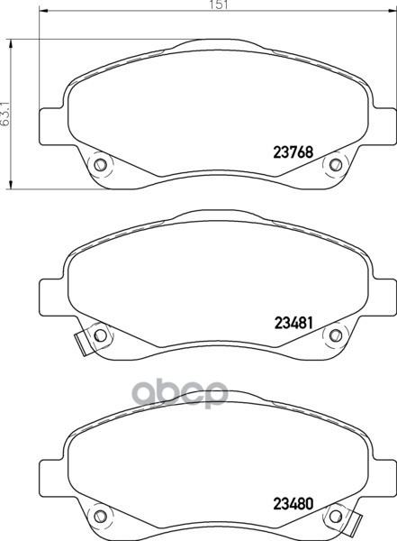 Колодки Тормозные Дисковые Перед NISSHINBO арт. NP1048