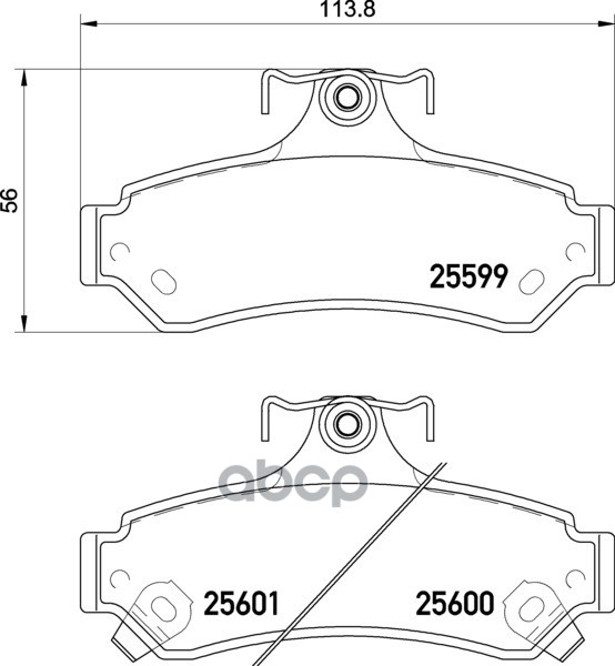 Колодки Тормозные Дисковые | Зад | NISSHINBO арт. NP1056