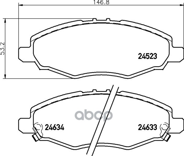 Колодки Тормозные Дисковые | Перед | NISSHINBO арт. NP1057