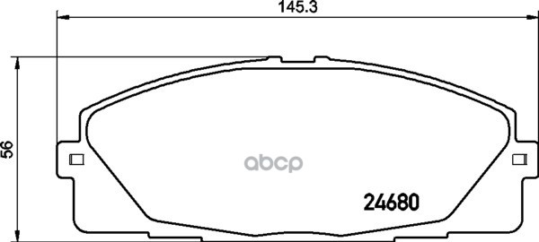 Колодки Тормозные Дисковые | Перед | NISSHINBO арт. NP1059