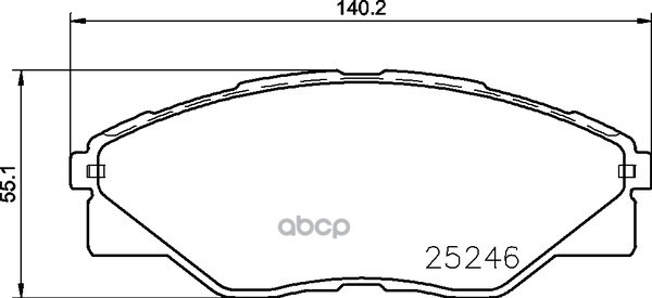 Колодки Тормозные Дисковые Strong Ceramic | Перед | NISSHINBO арт. NP1061SC