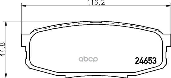 Колодки тормозные дисковые задн.LX (_J2_)  LAND CRUISER 200 (_J2_)  SEQUOIA (_K3_  _K4_)  SEQUOIA (_ NISSHINBO арт. np1064