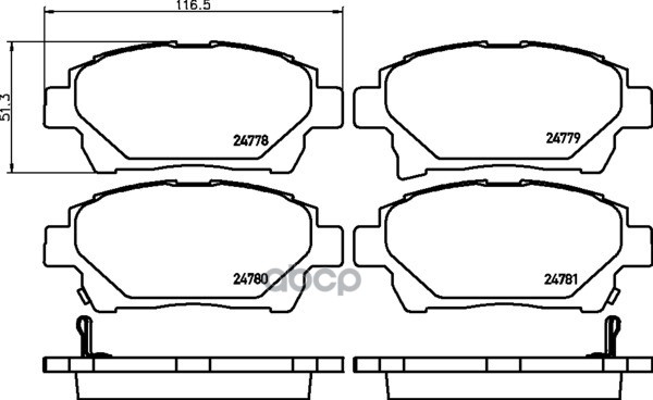 Колодки Тормозные Дисковые | Перед | NISSHINBO арт. NP1066