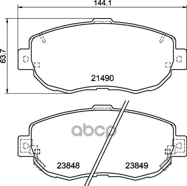 Колодки Тормозные Дисковые | Перед | NISSHINBO арт. NP1073
