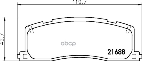 Колодки Тормозные Дисковые | Зад | (Pf-1274) NISSHINBO арт. NP1074